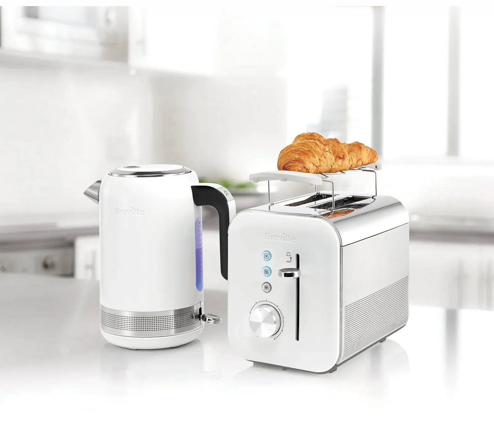 Тостер 2 скибочки Breville High Gloss Collection Регульований механізм підйому / Білий [VTT676], фото №4