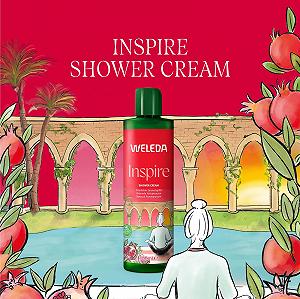 Гель для душу WELEDA Bio Inspire XL Vegan Pomegranate 400 мл synthetic.ua - Фото 1