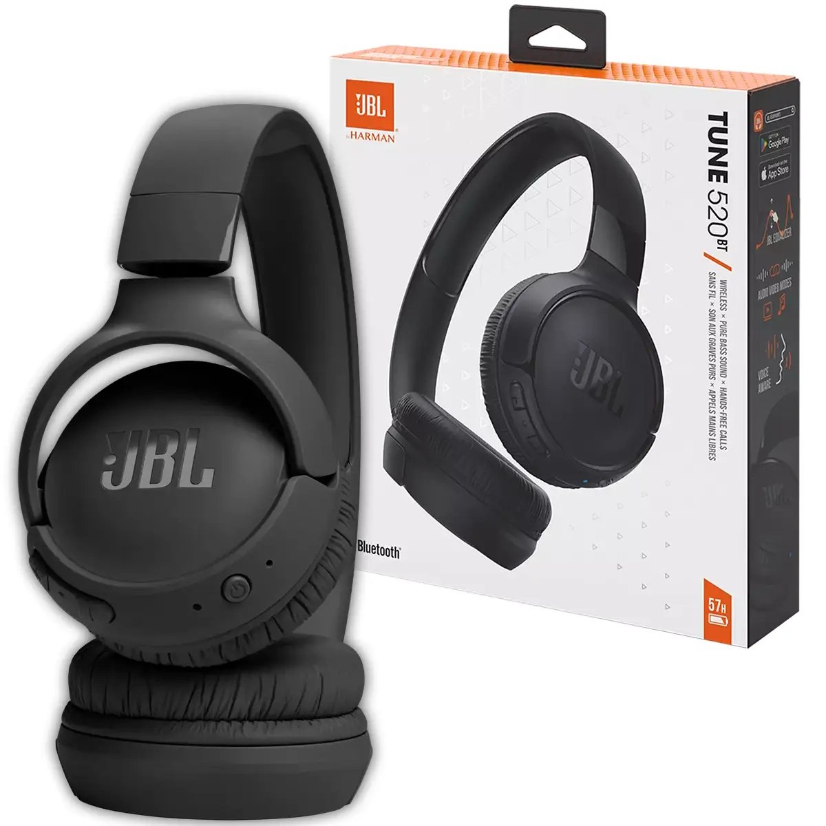 Навушники JBL TUNE 520BT ANC BT5.3 57h Black, фото №14