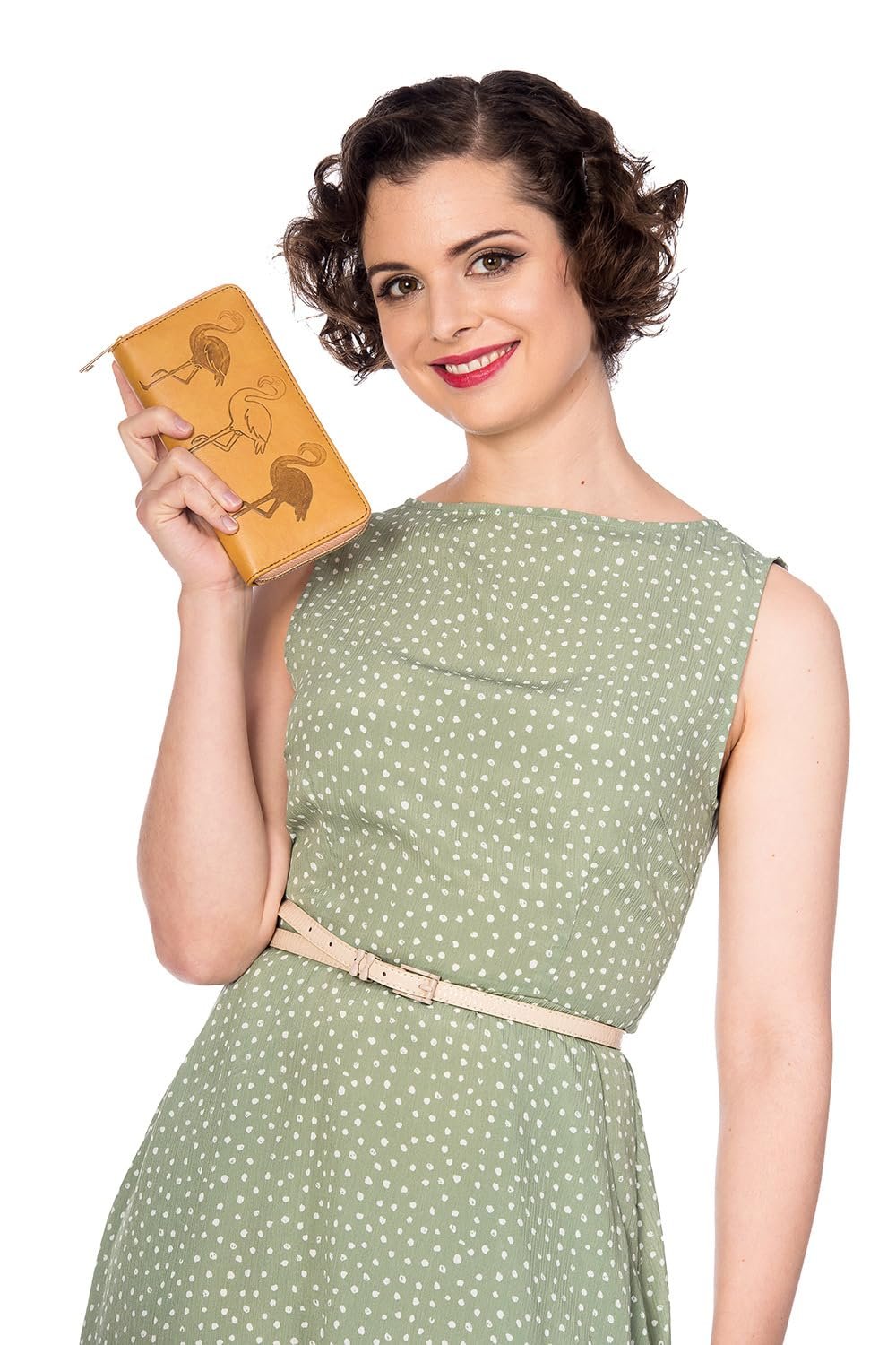 Кошелек Banned Retro Flamingo Mustard, жёлтый, Retro, фото №3