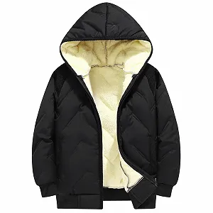 Зимняя пуховая куртка для девочек Generisch, длинная, легкая, с толстой подкладкой, мягкая флисовая куртка с капюшоном, теплая флисовая детская куртка, стеганая куртка, зимняя куртка для девочек, классическая парка - Фото 1