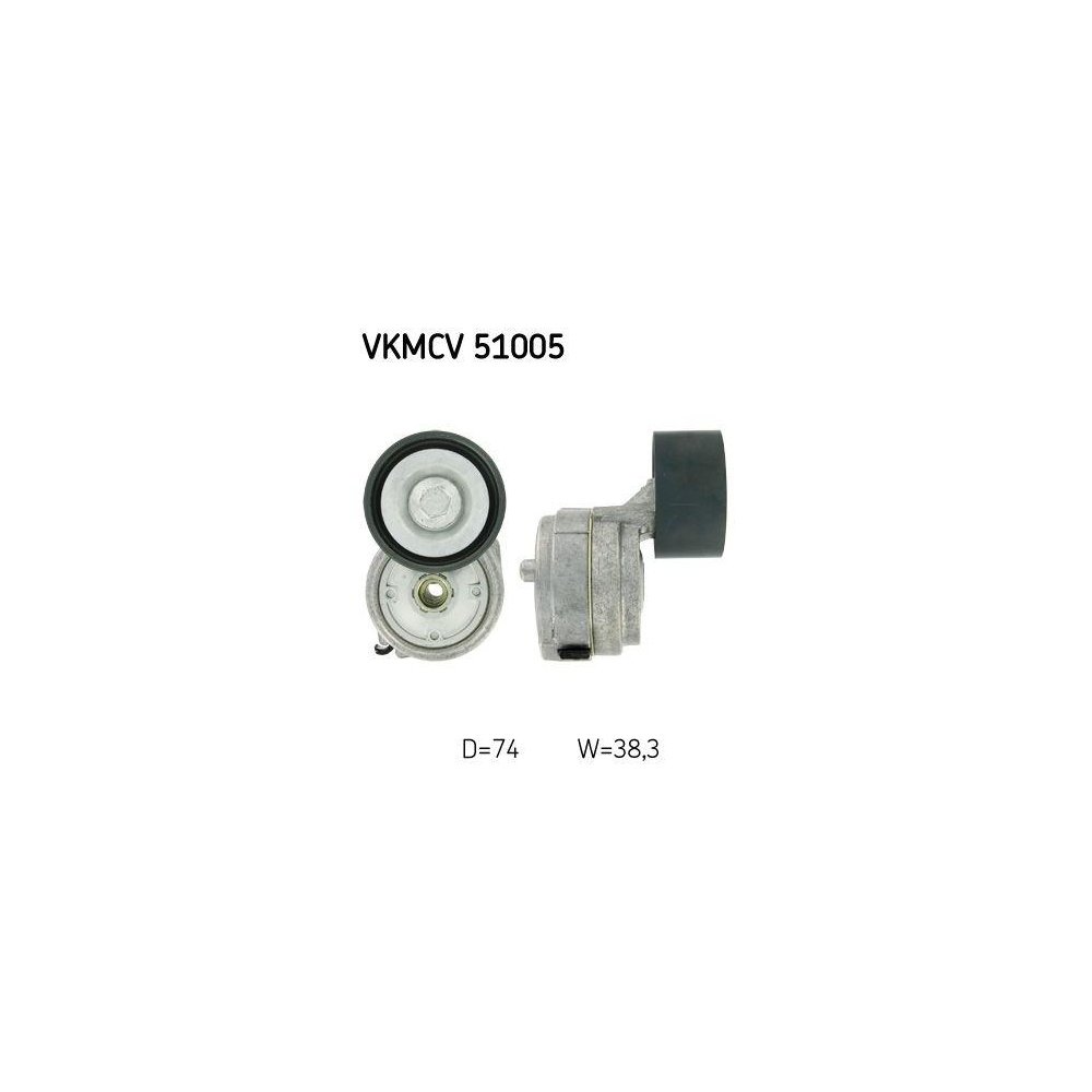 Натягувач поліклинового ременя SKF VKMCV 51005 для MERCEDES-BENZ, фото №1