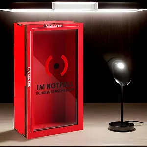 Скарбничка прозора червона для готівки та монет ударостійка пластикова synthetic.ua - Фото 1