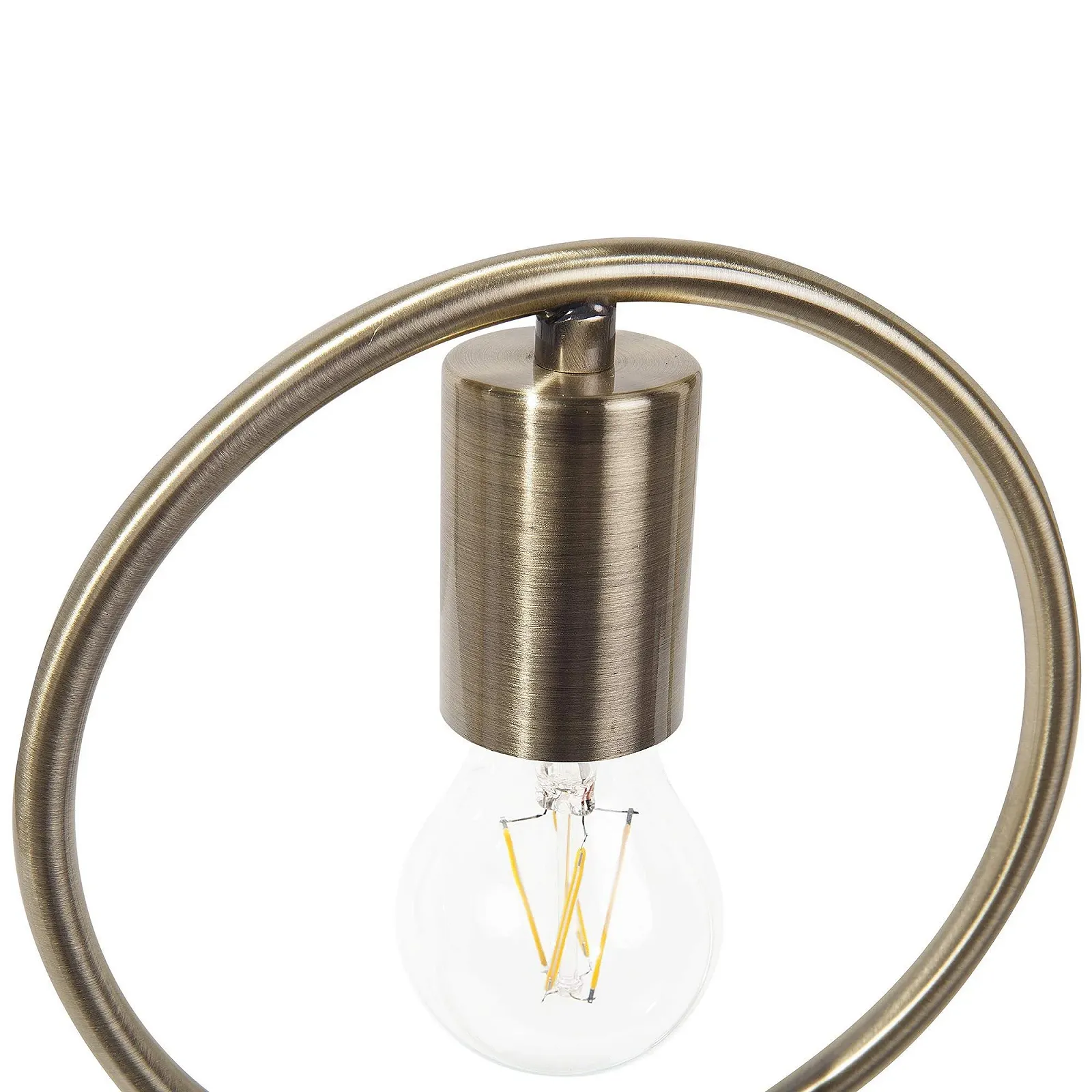 Настільна лампа Jucar Minimalist Open Lampshade Метал/Бетон Латунь, фото №6