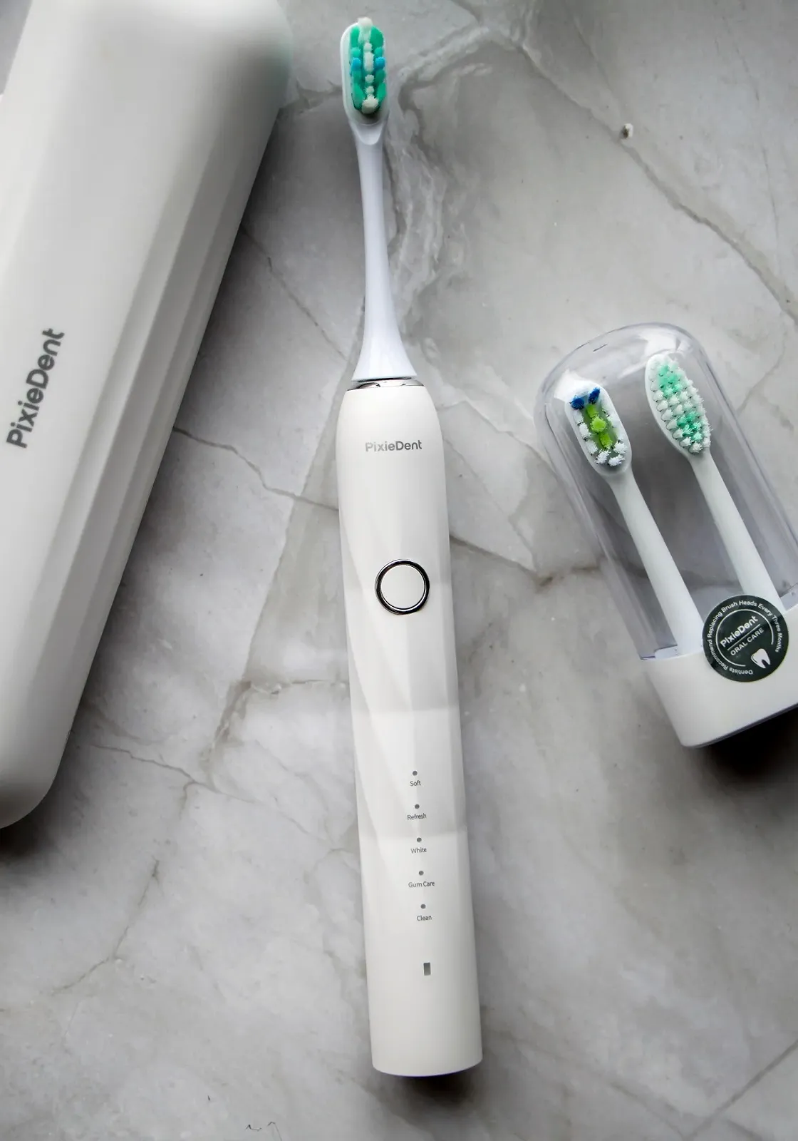 Электрическая зубная щетка PixieDent Diamond 2 сменные насадки 5 режимов 84 000 звуковых колебаний Таймер Дорожный футляр, фото №9