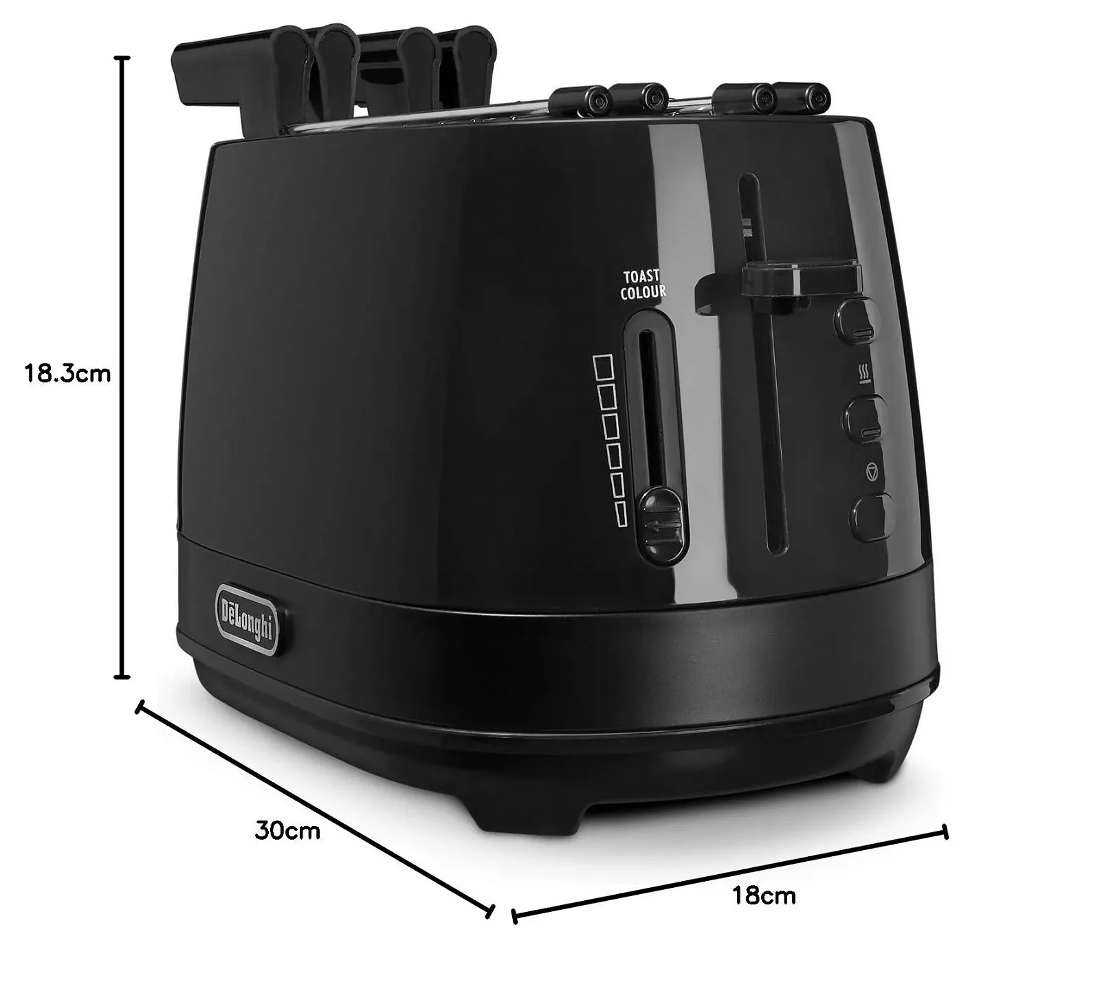 Тостер De Longhi CTLAP2203 550 Вт Чорний, фото №9