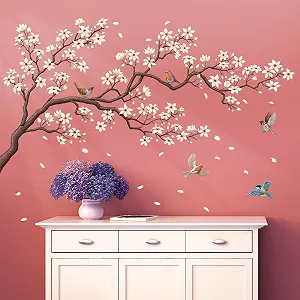 Наклейка на стіну DECOWALL SG2 2424 White Cherry Blossom Branch - Фото 1