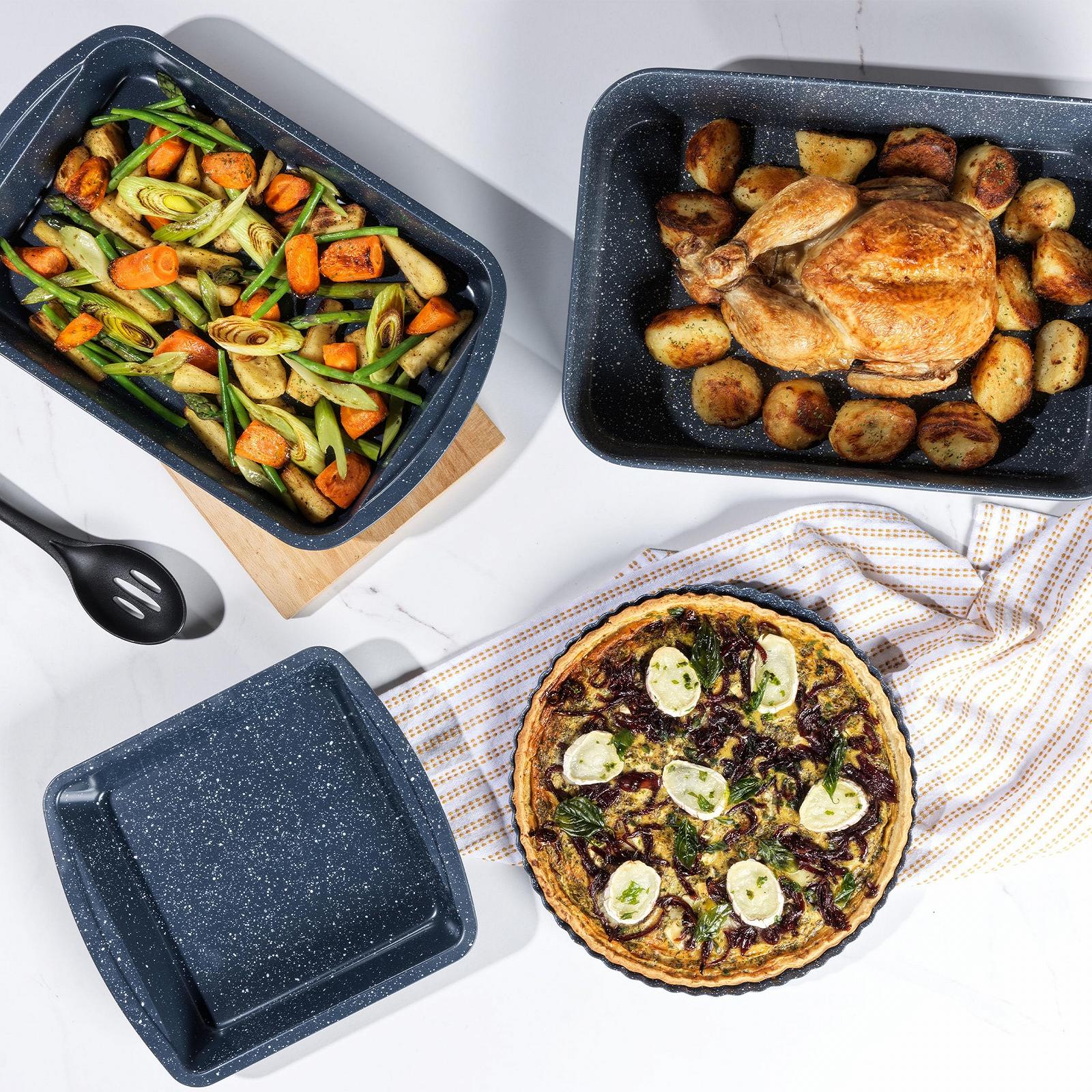 Форма для випікання Russell Hobbs Nightfall Stone RH00997EU квадратна вуглецева сталь 26 см, фото №6 Форма для випікання Russell Hobbs Nightfall Stone RH00997EU квадратна вуглецева сталь 26 см, фото №6