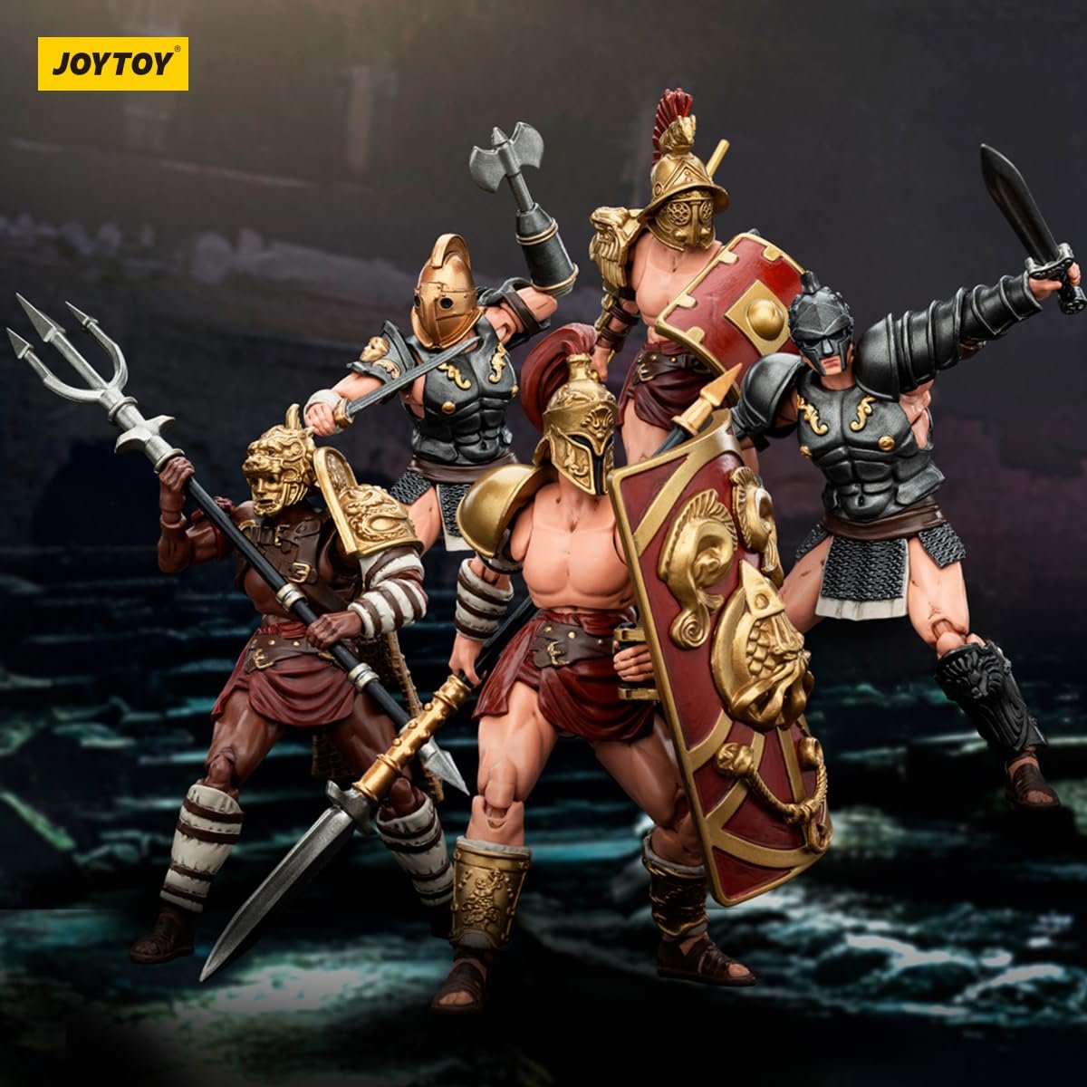 Фигурка Joytoy Strife 1/18 Римский гладиатор Retiarius Gladiator JT00713, фото №8