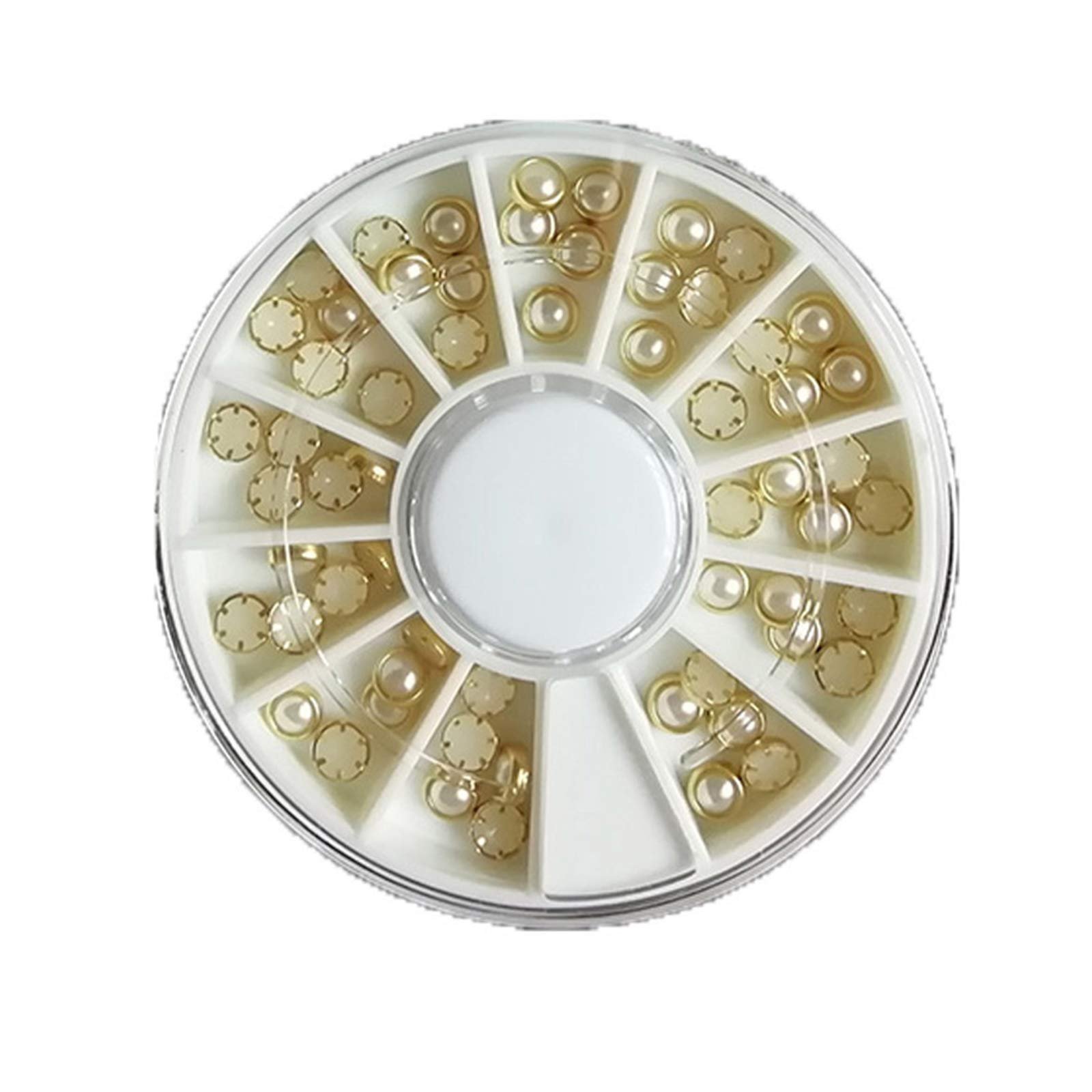 Перлини Напівкруглі Імітація Перлів для Декору Нігтів, Блискітки, фото №4