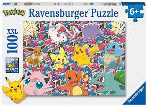 Детский пазл Ravensburger 13338 Ready to Fight! Pokémon 100 элементов XXL для детей от 6 лет - Фото 1