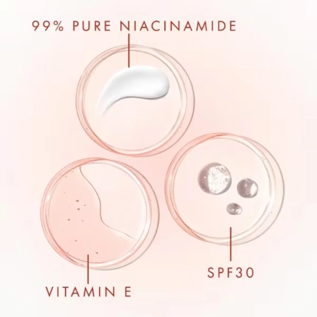 Денний крем Olay Niacinamide + SPF30 зволожувальний з ніацинамідом та вітаміном E SPF 30 50 мл, фото №6 Денний крем Olay Niacinamide + SPF30 зволожувальний з ніацинамідом та вітаміном E SPF 30 50 мл, фото №6