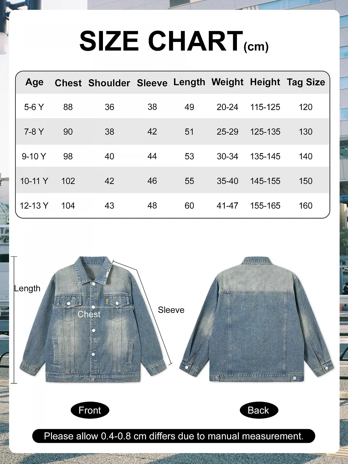 Джинсовая куртка Rolanko для мальчиков, на пуговицах, верхняя джинсовая одежда., фото №6