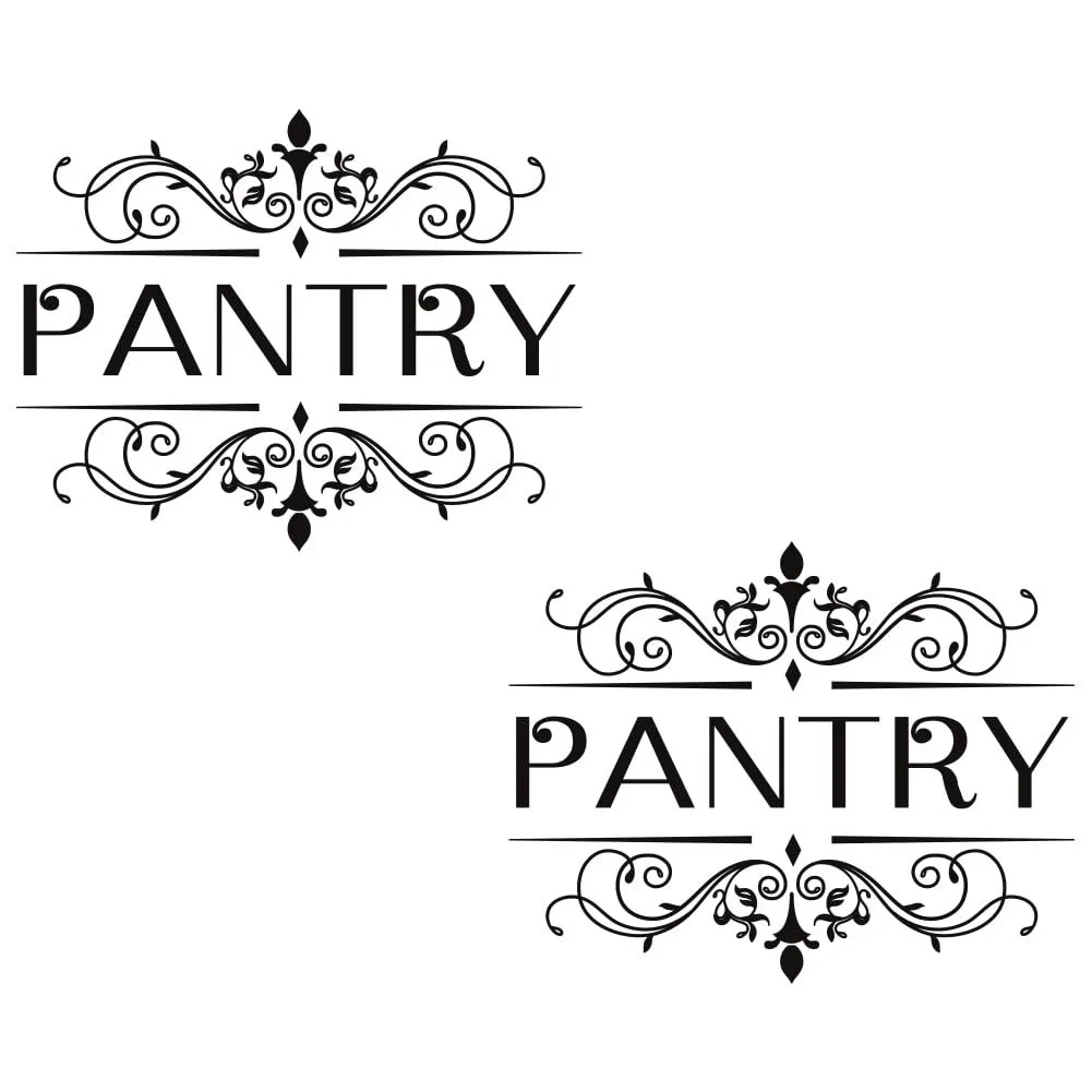 Наклейка на стіну SUPERDANT Pack of 2 для дверей комори Вінілова Чорна, фото №3