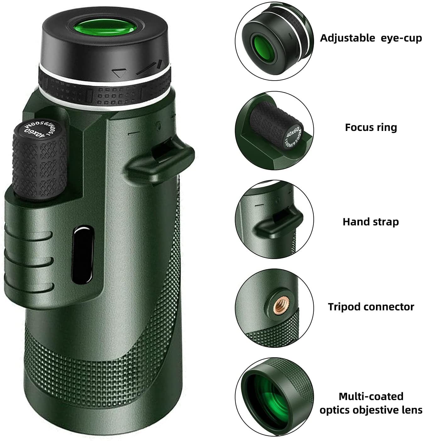 Монокуляр TAZYMKSD BAK-4 Prism 12X50 черный, фото №3