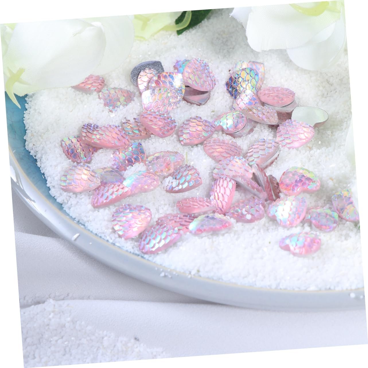 Украшение Набор 50 шт. Смола Украшение Кристалл Друза Ваза Стразы Розовый, фото №5