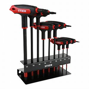 Купити Набір викруток STIER T-Handle Torx TX10 TX50 9 штук металевий тримач - Фото 1 Набір викруток STIER T-Handle Torx TX10 TX50 9 штук металевий тримач - Фото 1