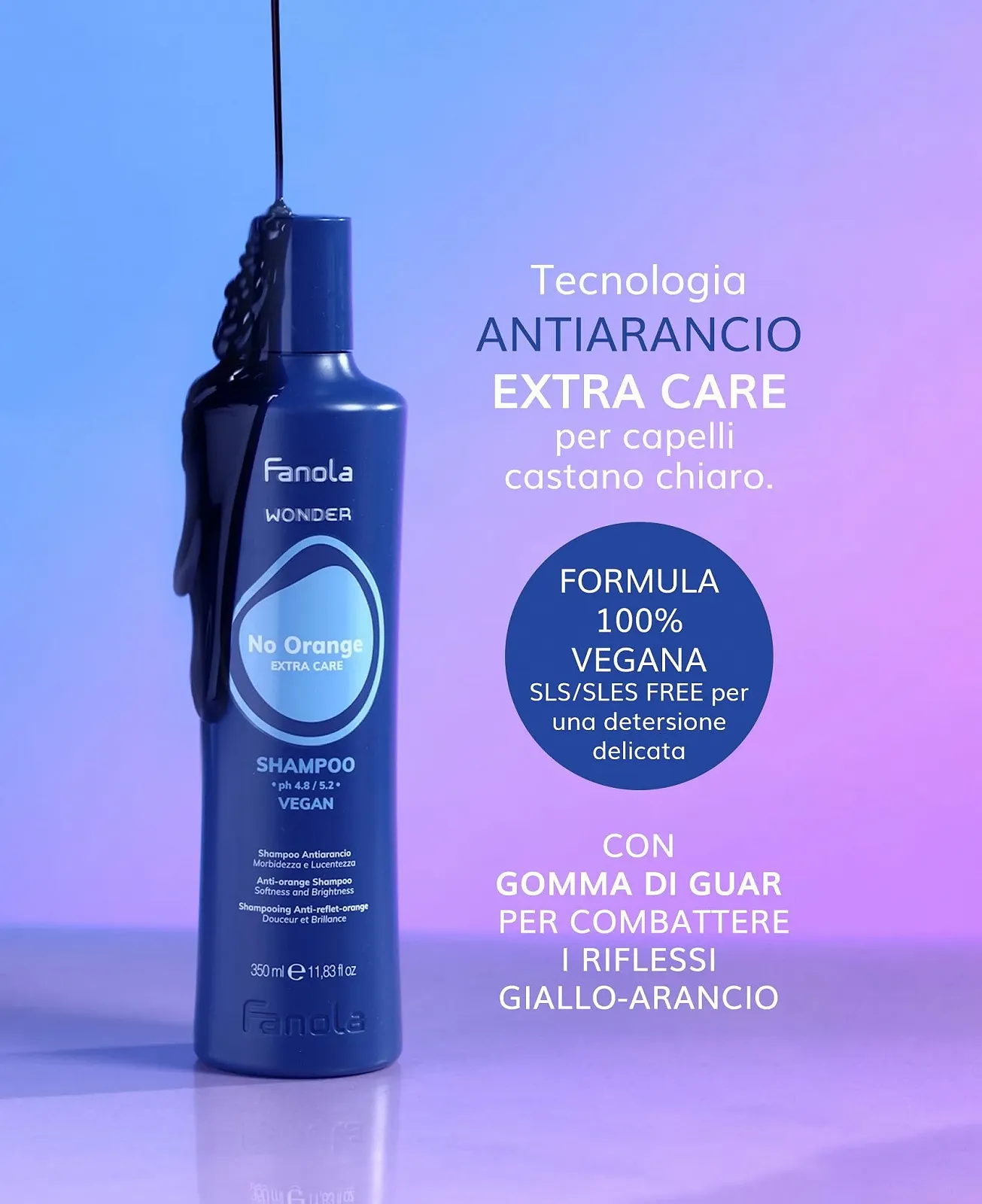 Шампунь Fanola Wonder No Orange 350 мл, фото №3