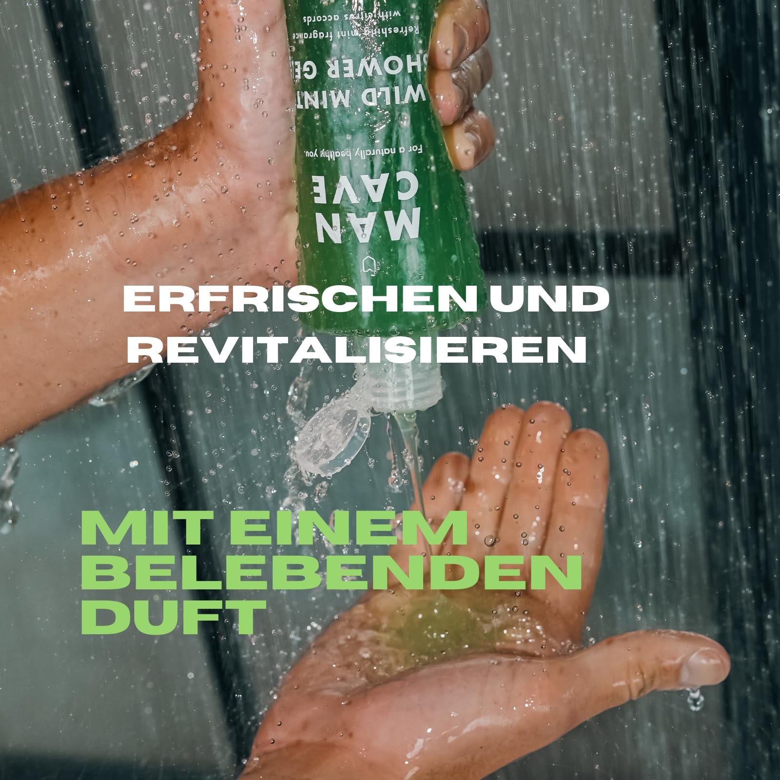 Гель для душа ManCave Men Wild Mint Дикая мята 500 мл, фото №2 Гель для душа ManCave Men Wild Mint Дикая мята 500 мл, фото №2