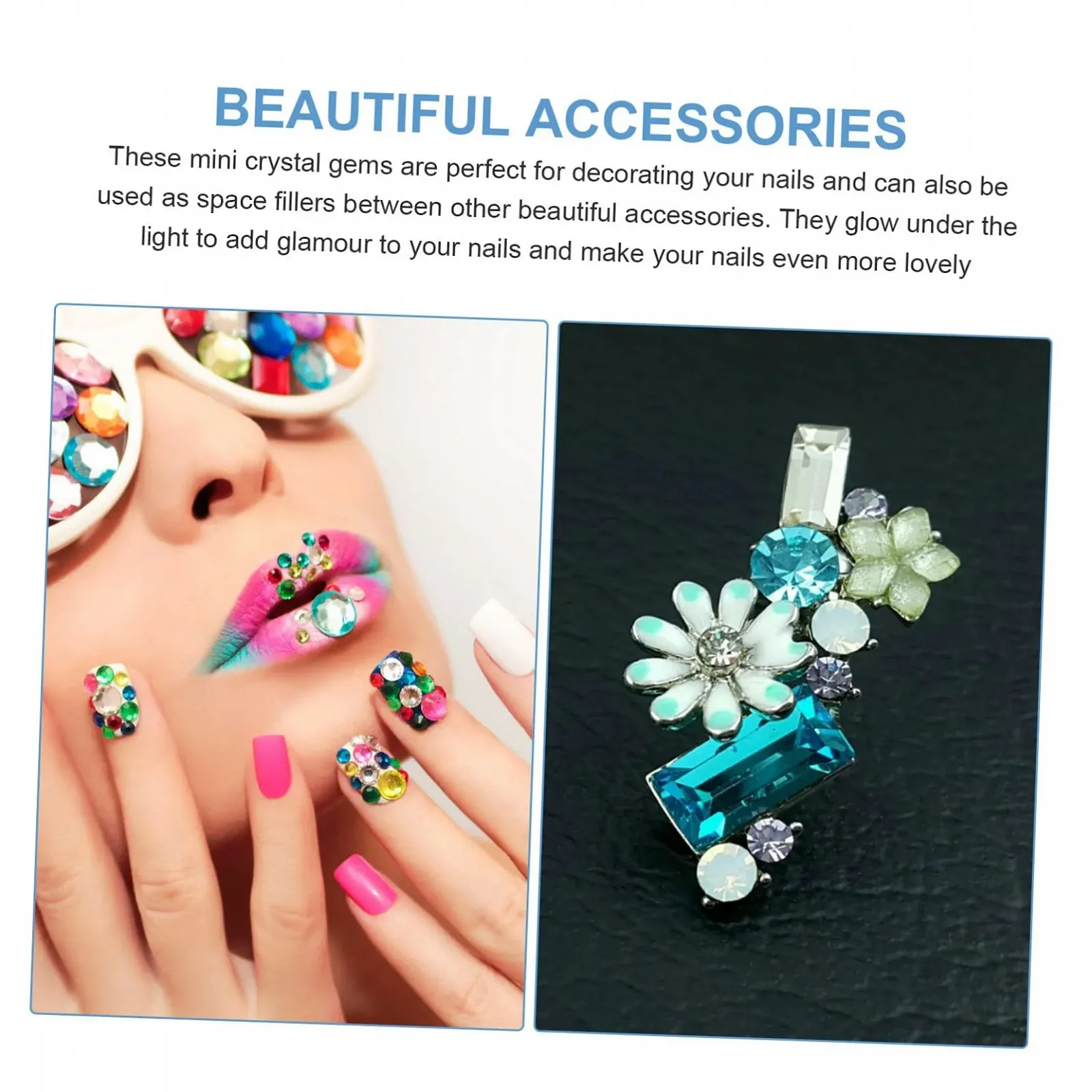 Украшения для ногтей Healvian, 25 наборов, уникальные стеклянные шармы для маникюра, стильные украшения для ногтей, фото №3 Украшения для ногтей Healvian, 25 наборов, уникальные стеклянные шармы для маникюра, стильные украшения для ногтей, фото №3