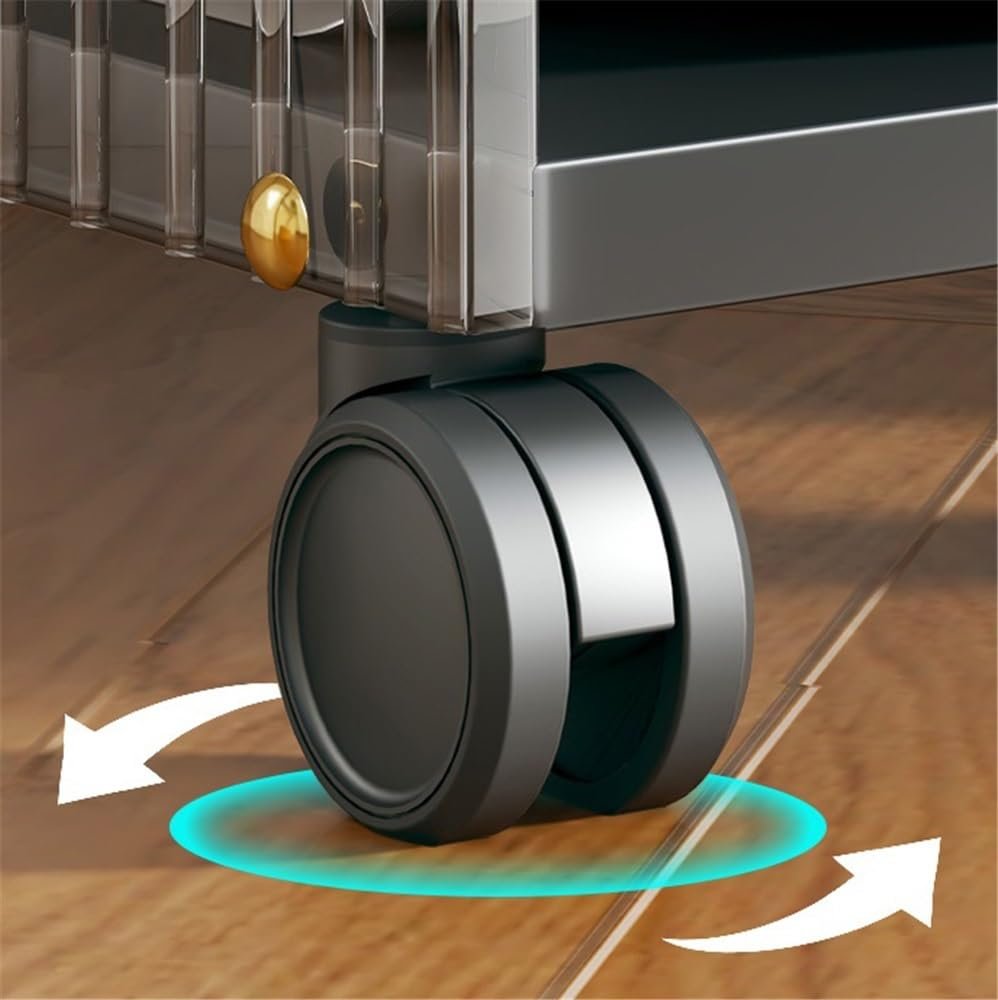 Підставка для комп'ютера стаціонарного типу з колесами Multi-Colour (Чорний), фото №3