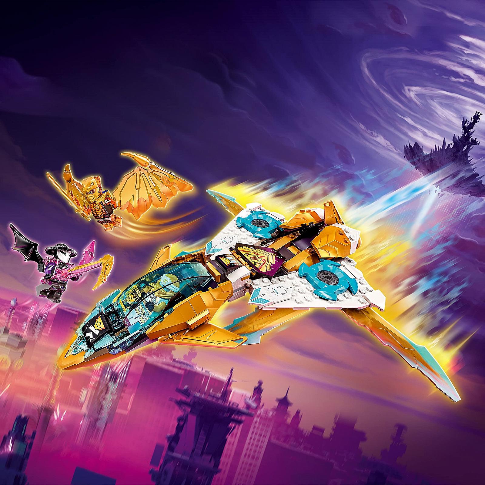 Конструктор LEGO Ninjago 71770 Самолет Золотого Дракона Зейна для детей 7+ лет с минифигурками Коула и Зейна, фото №2