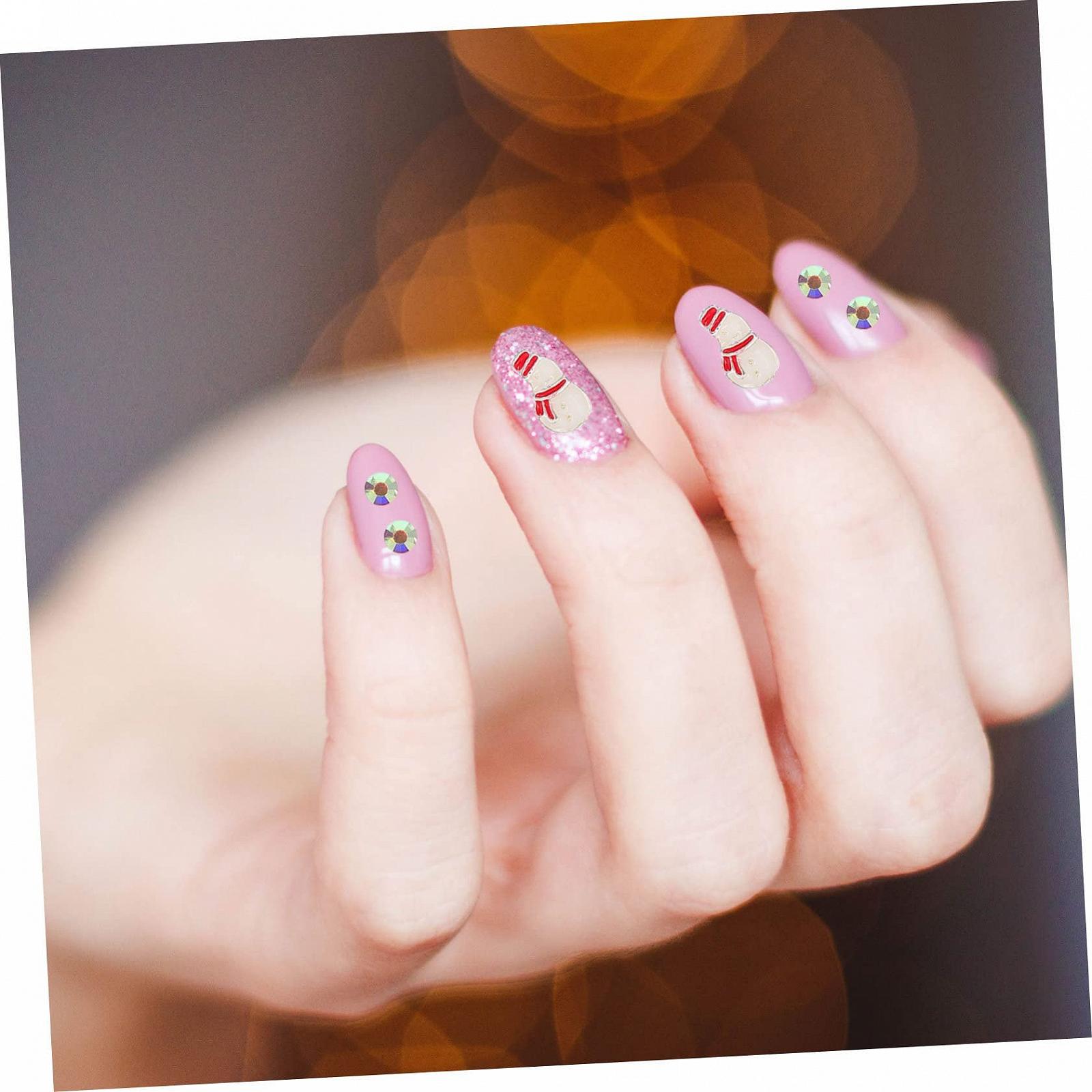 POPETPOP 4 коробки, каміння для декорування нігтів, різдвяні блискітки, фото №2