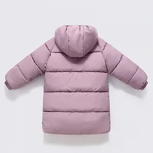 Довге пальто для дівчинки, пуховик, вітрозахисний synthetic.ua - Фото 1