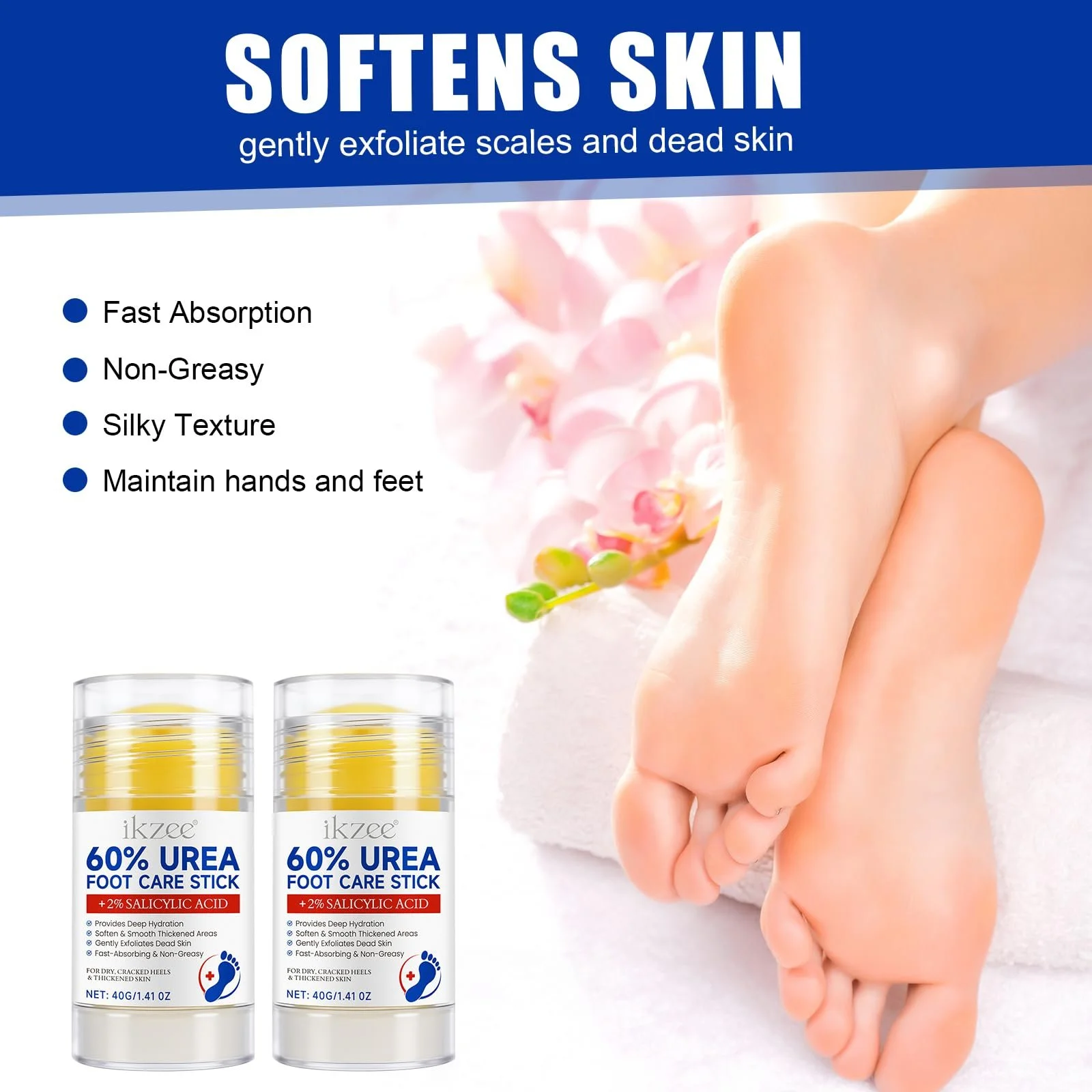 Крем для ног Urea Cream 60% 2 шт по 40 г, фото №2