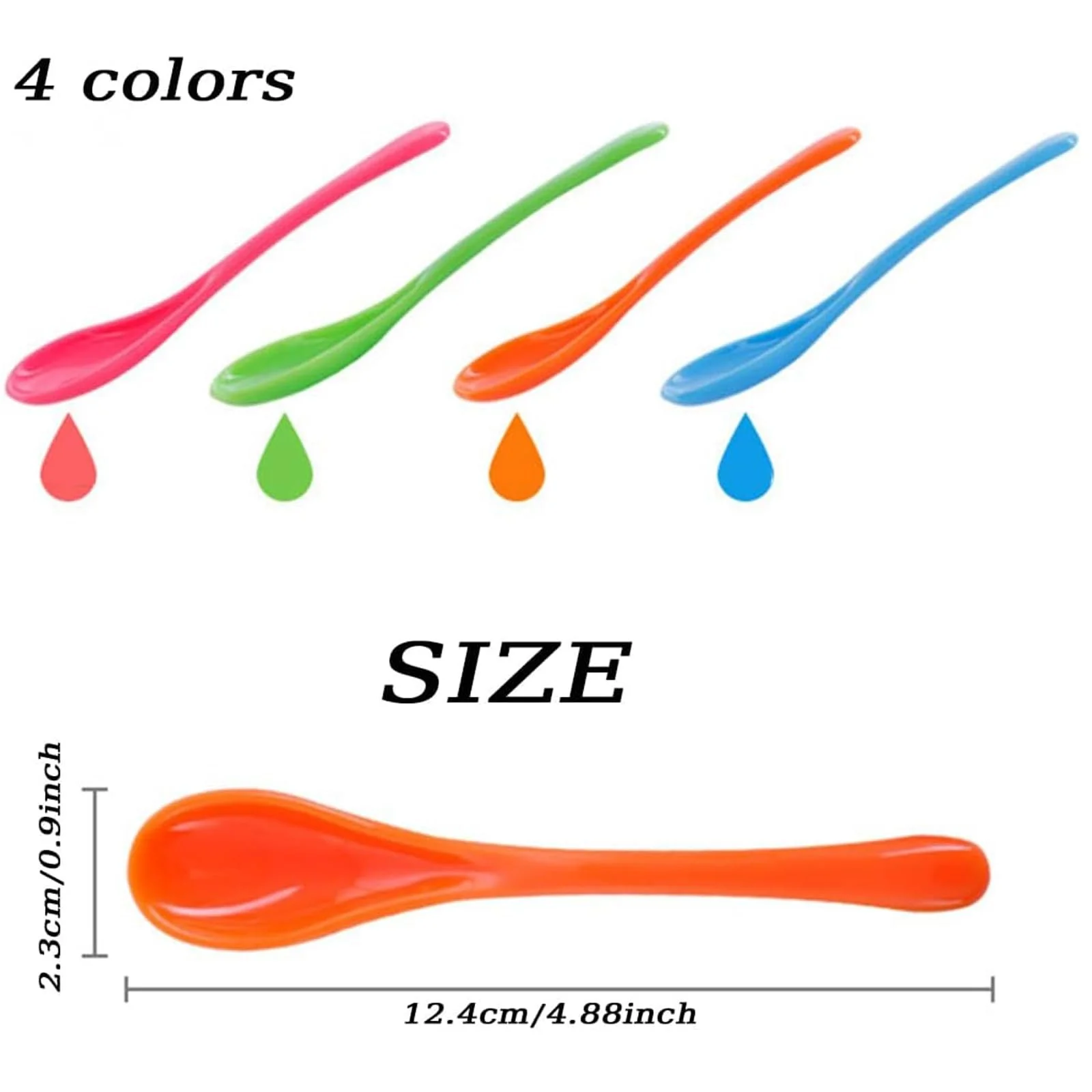 Набір пластикових ложок, 8 шт, фото №2