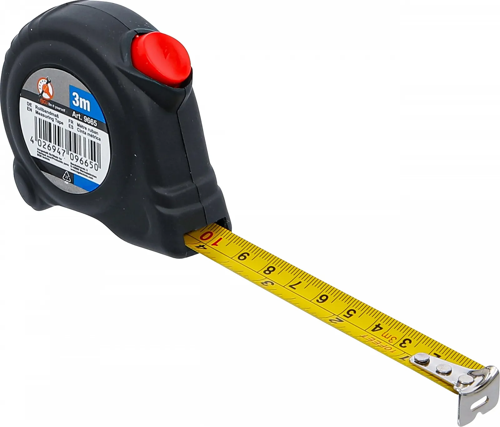 Рулетка BGS DIY 9665 16 мм x 3 м, фото №1