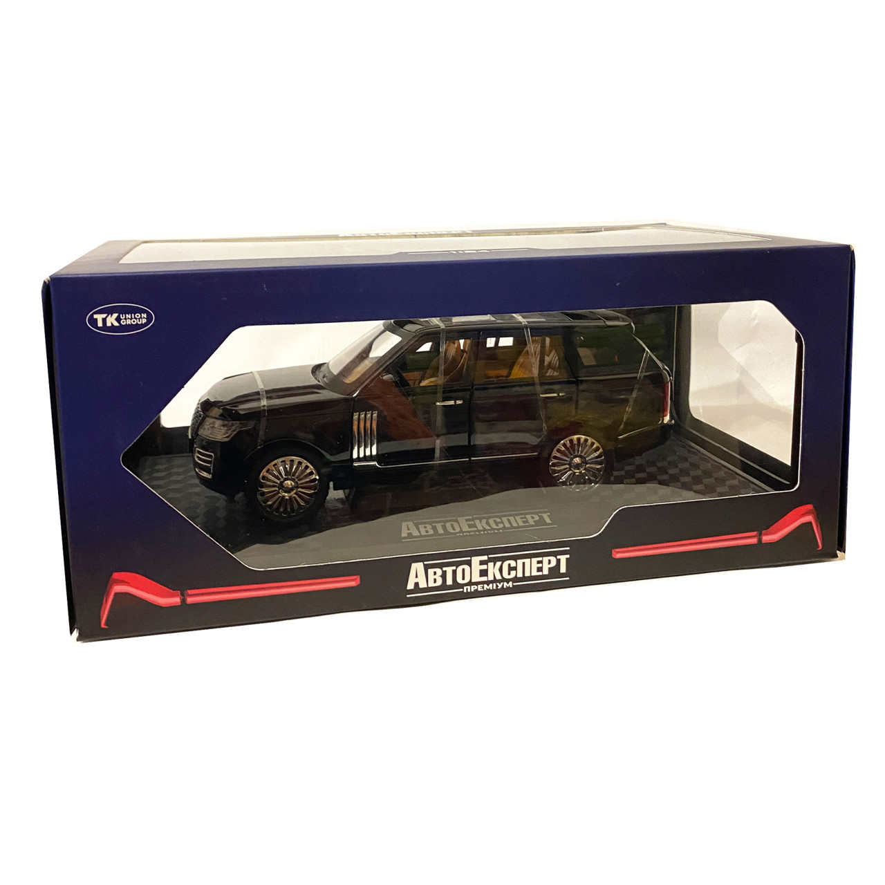 Металевий машинка Land Rover Defender SC V6 AutoExpert Дефендер джип чорний звук світло 21*9*9 см, фото №6