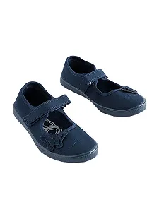 Школьная обувь NEXT для девочек с вышивкой в виде бабочек - Фото 1