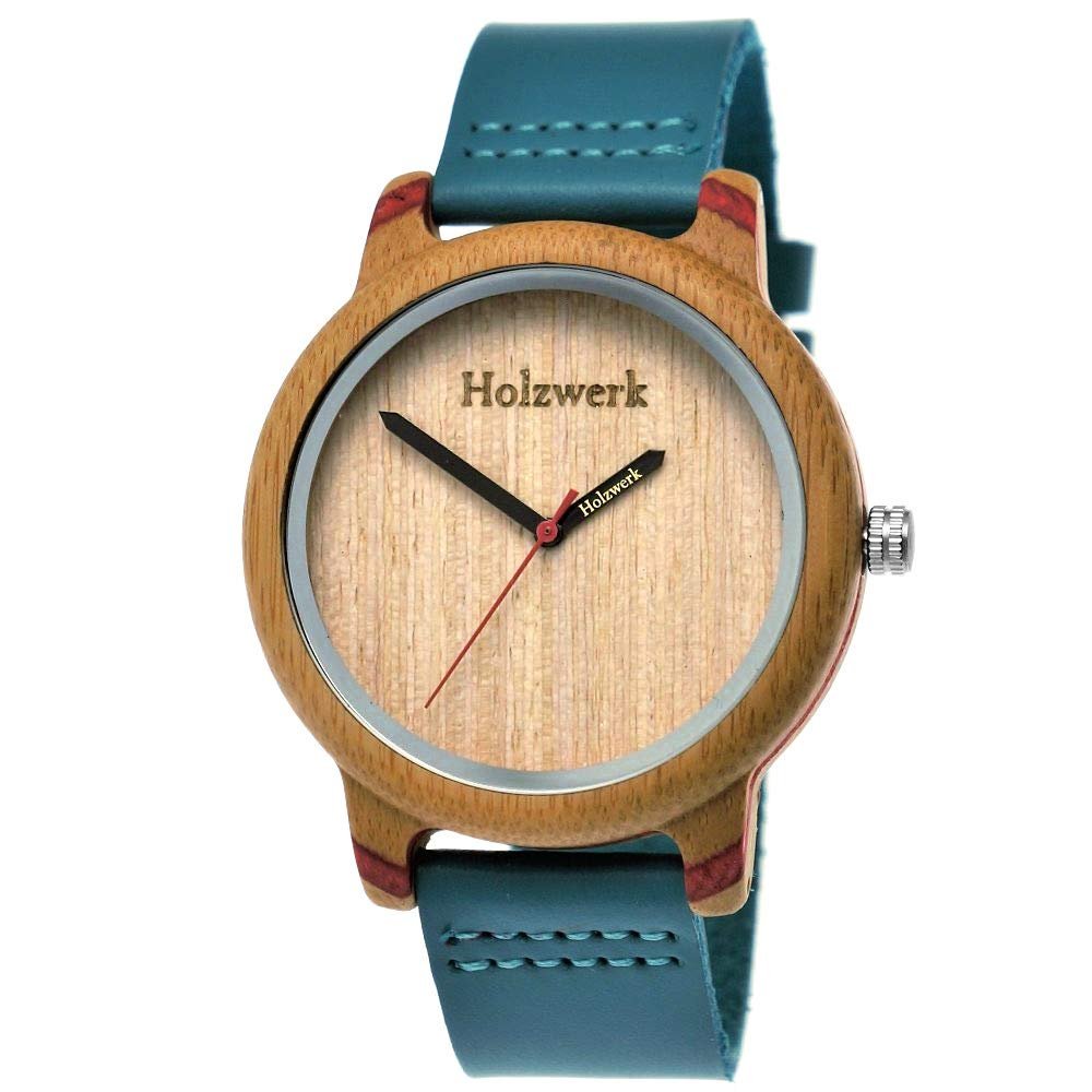 Годинник наручний Holzwerk Germany дизайнерський жіночий/чоловічий еко годинник з натурального дерева, фото №1