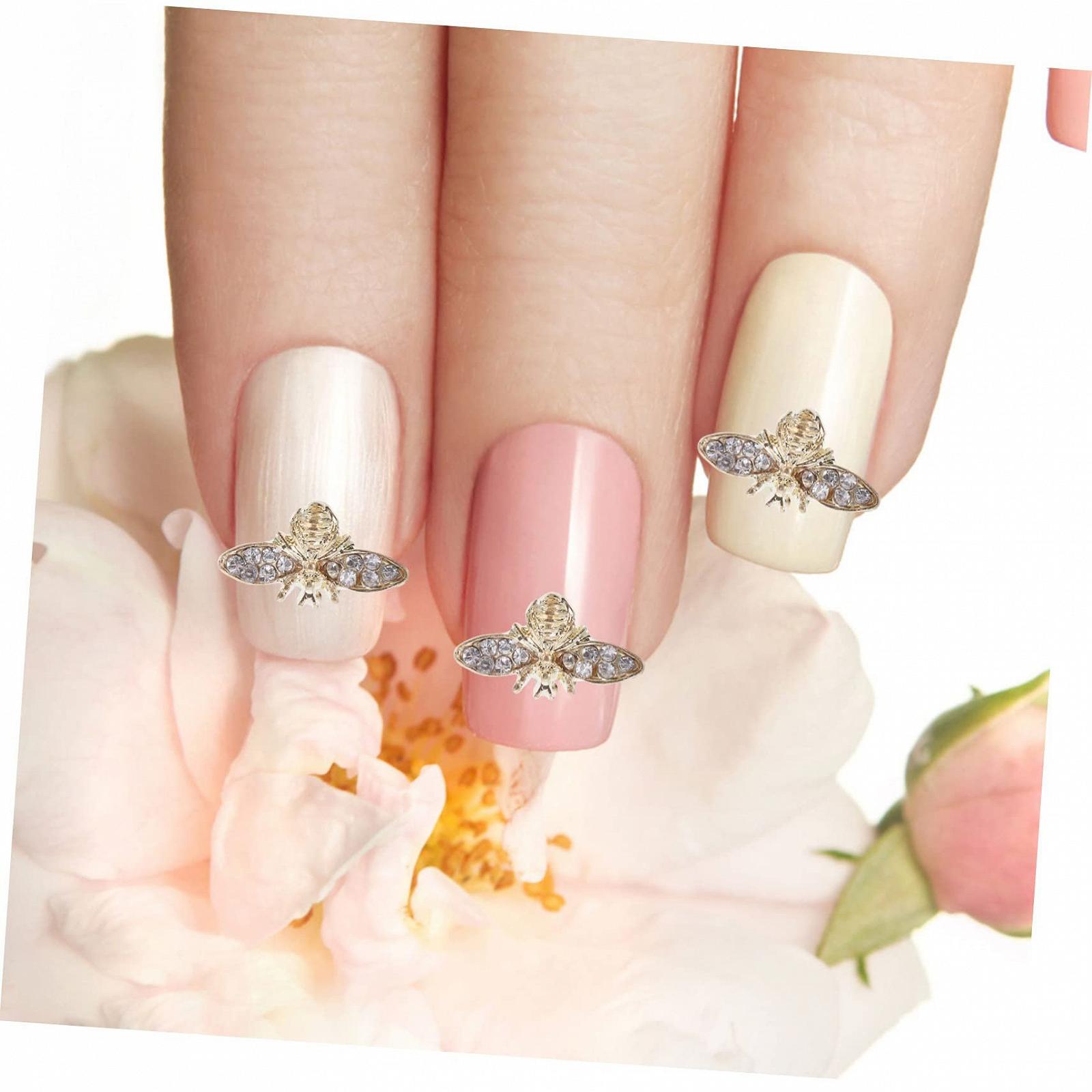 Прикраса для нігтів у стилі ретро бджілки 11-h433, дорогоцінне каміння, сплав, фото №8