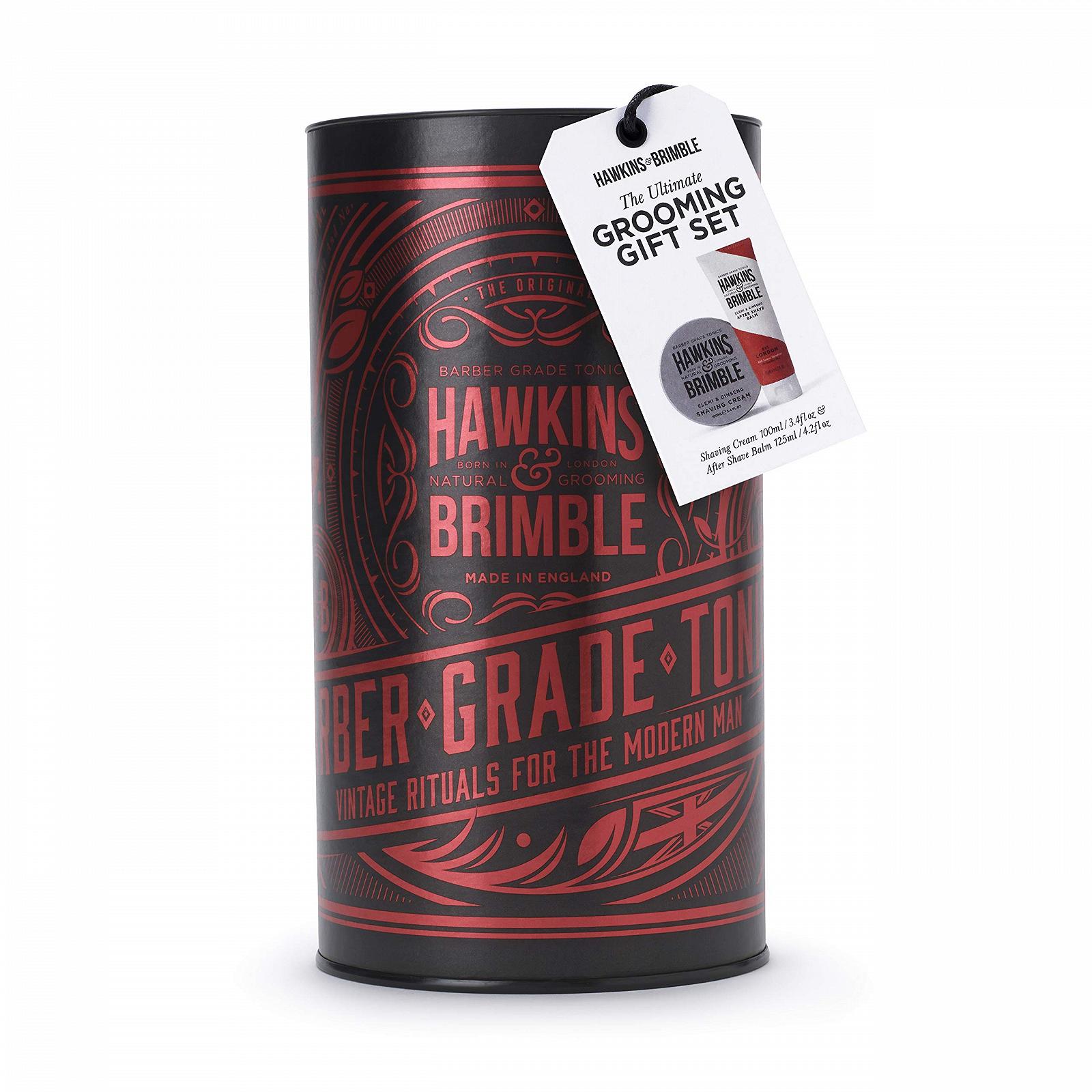 Набор Hawkins & Brimble Premium Care - Крем для бритья и бальзам после бритья Красный, фото №1