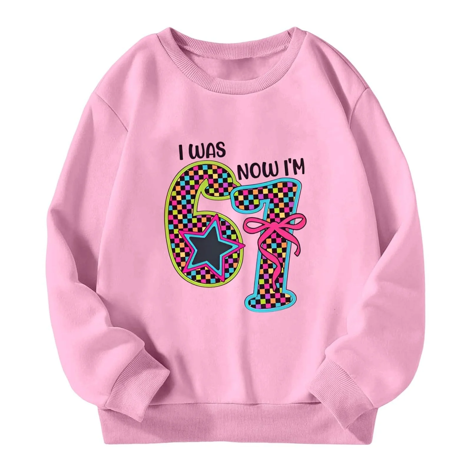 Дитячий світшот з принтом, кругла горловина, довгий рукав, фото №2