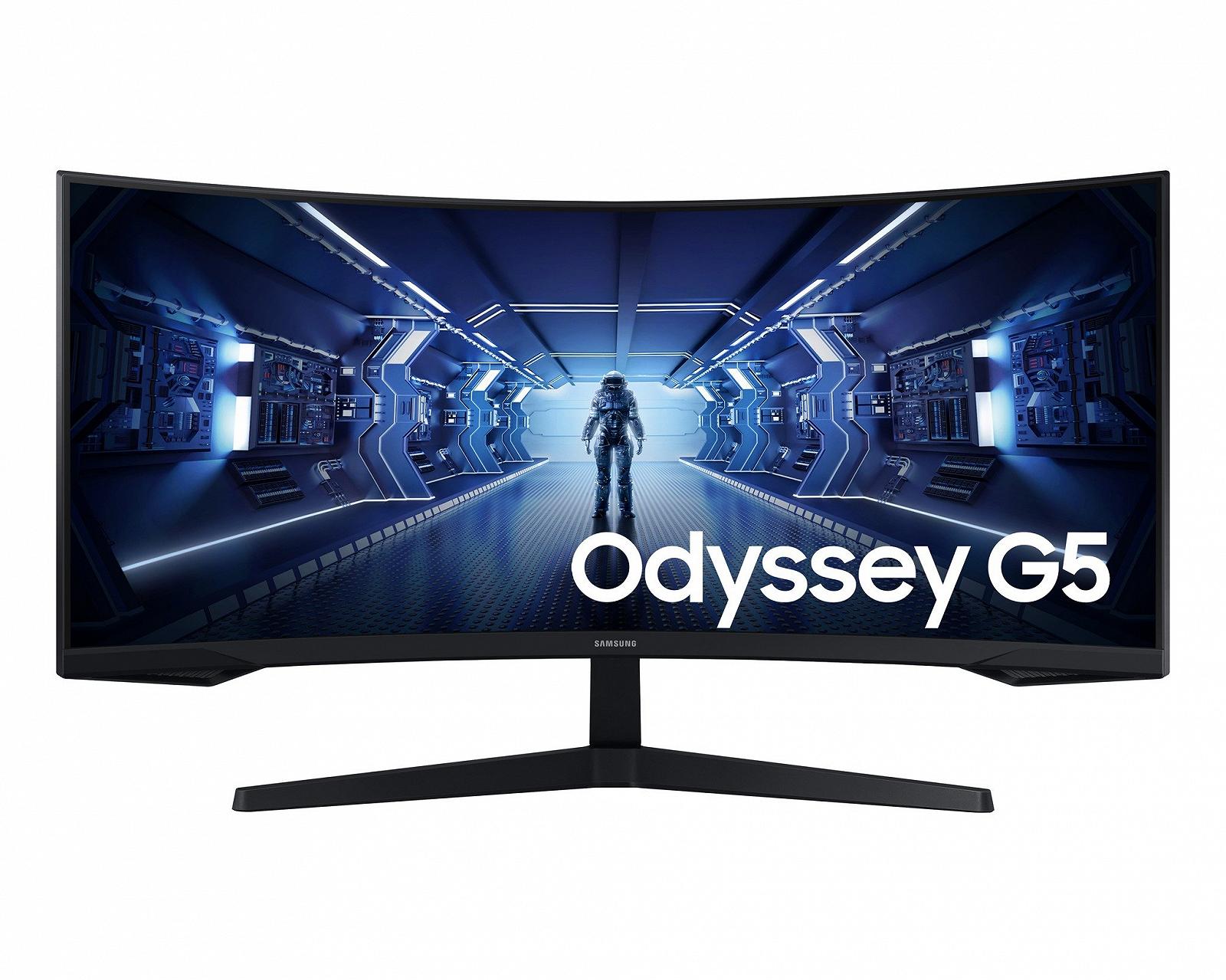 Монітор 34" Samsung Odyssey G5 LC34G55TWWP 2К VA 165 Гц, фото №1 Монітор 34" Samsung Odyssey G5 LC34G55TWWP 2К VA 165 Гц, фото №1