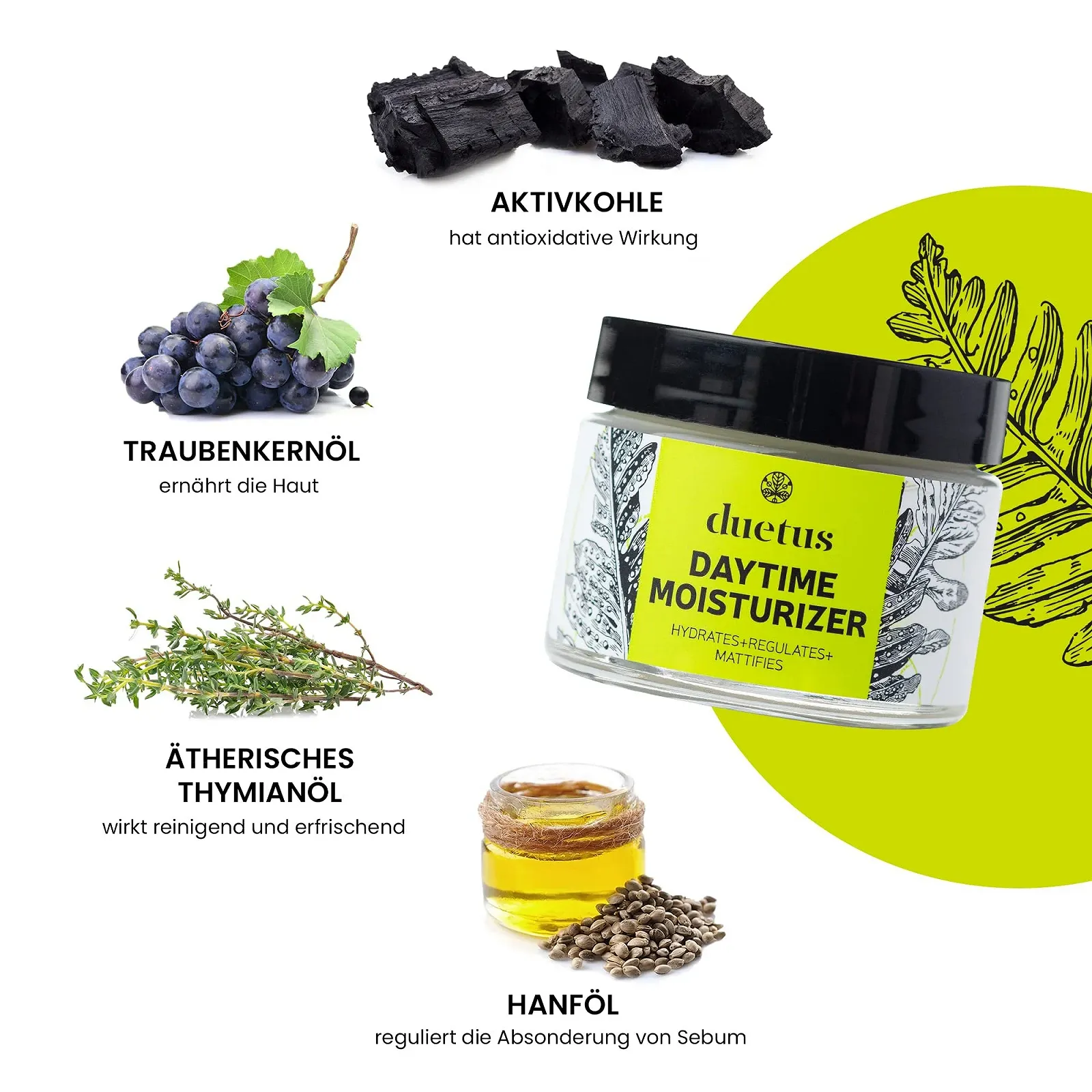 Денний крем Duetus Vegan Natural Cosmetics 50 мл, фото №3 Денний крем Duetus Vegan Natural Cosmetics 50 мл, фото №3