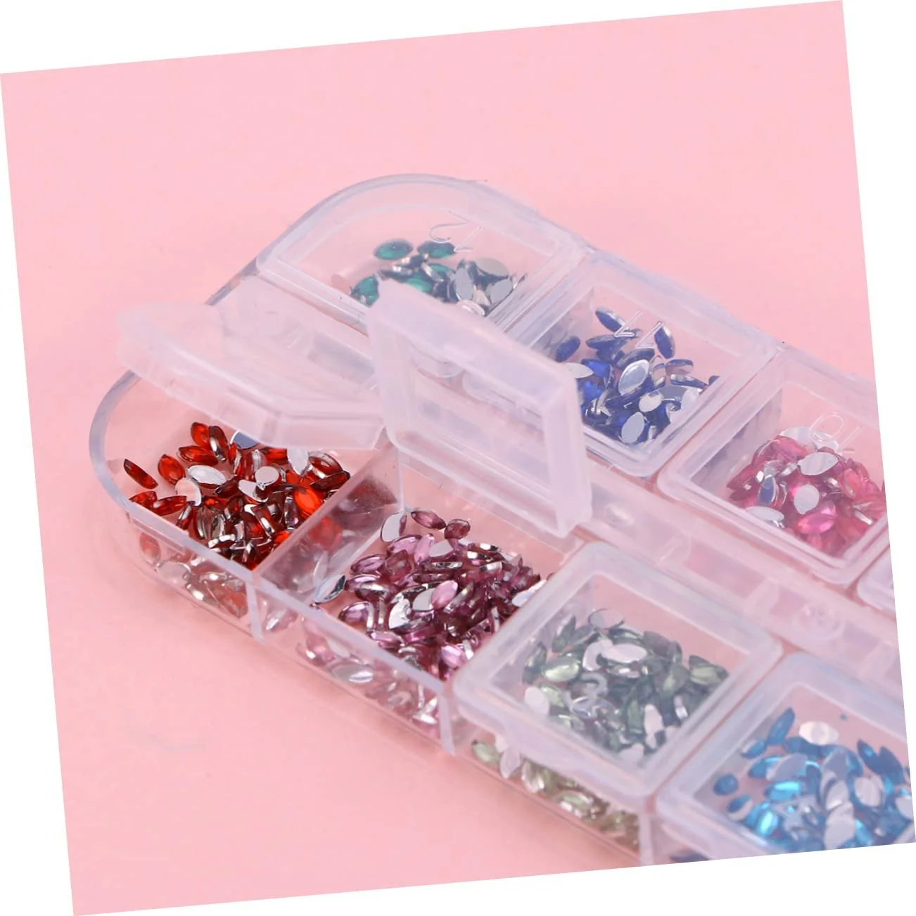 Стразы для ногтей POPETPOP 1 коробка 12 цветов Хрустальные украшения для ногтей, фото №2