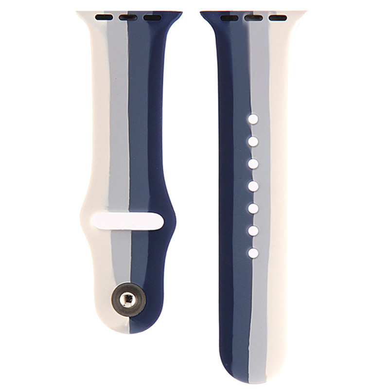 Силиконовый ремешок Rainbow для Apple watch 42mm 44mm, фото №1 Силиконовый ремешок Rainbow для Apple watch 42mm 44mm, фото №1