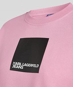 Женская толстовка KARL LAGERFELD JEANS Klj Regular Logo Sweat synthetic.ua - Фото 1