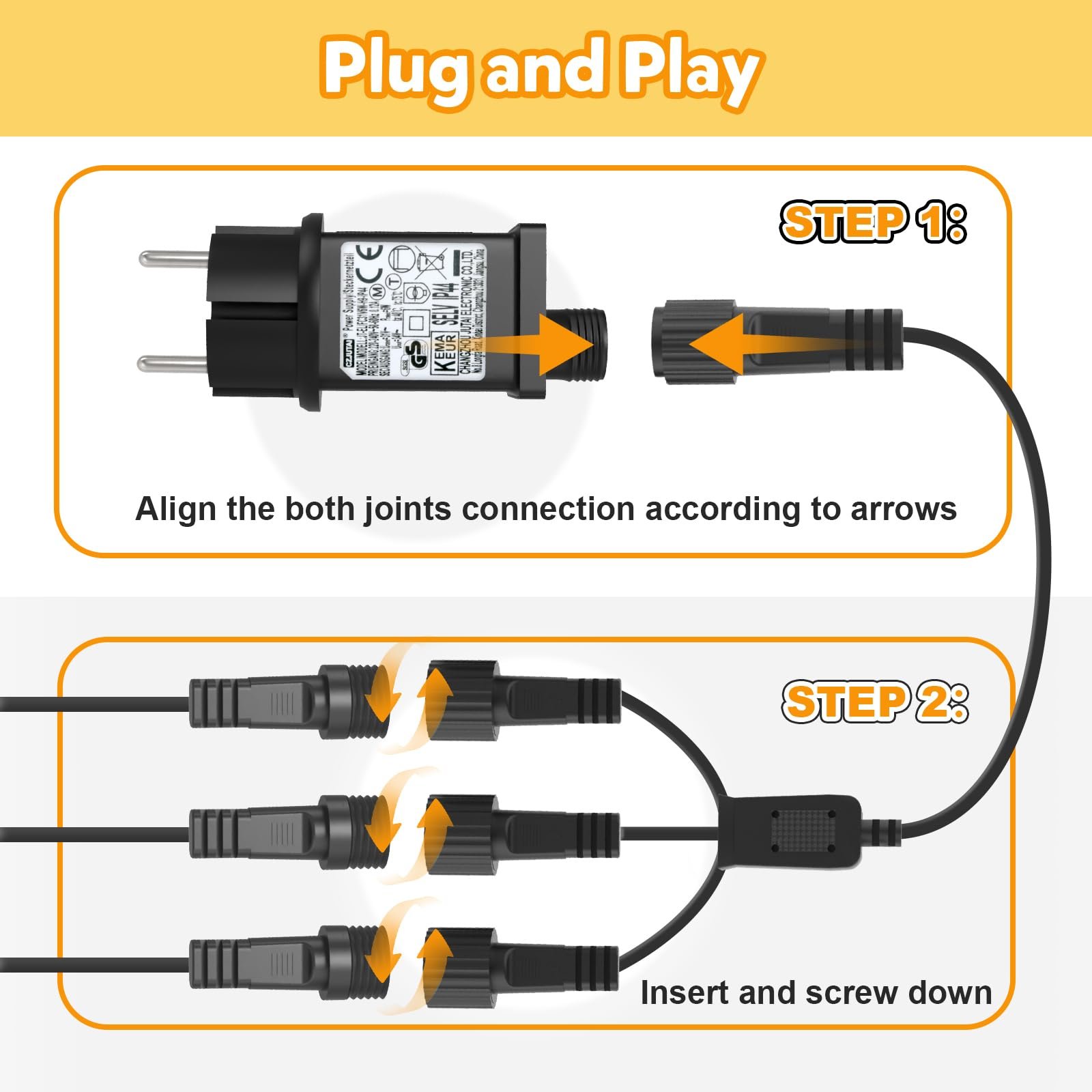 Гирлянда Distributor Gcstnn Splitter Y-образный коннектор 1-3, фото №3