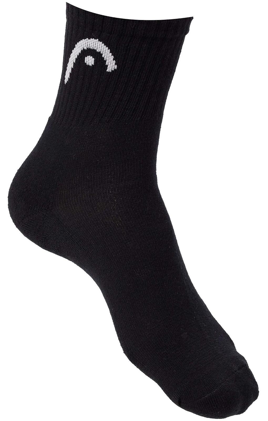 Шкарпетки Head ALL SPORTS TRAINING SHORT CREW 3P Чорний  43-46, фото №3
