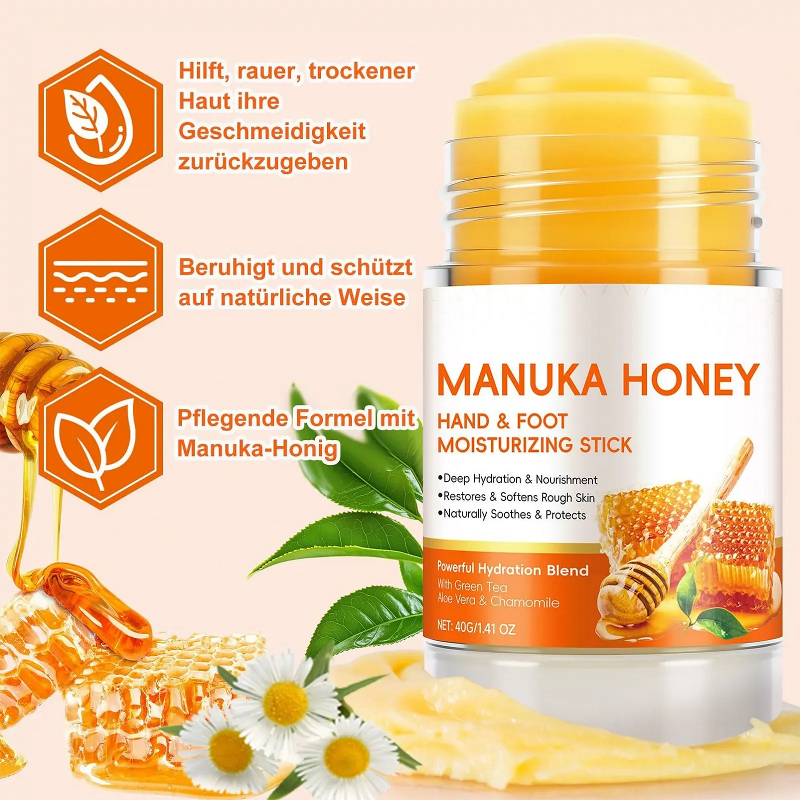 Крем для ног и локтей с медом манука от трещин и мозолей увлажняющий и отшелушивающий, фото №5