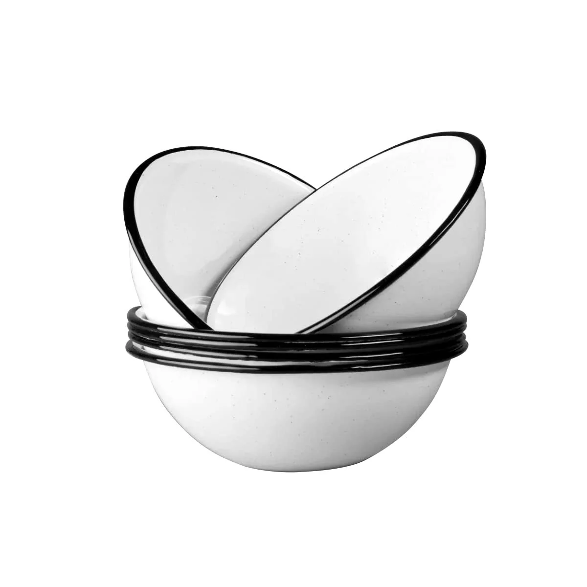 Велика миска WARMCOOK Graniteware 18 см Емальована сталь Білий, фото №1