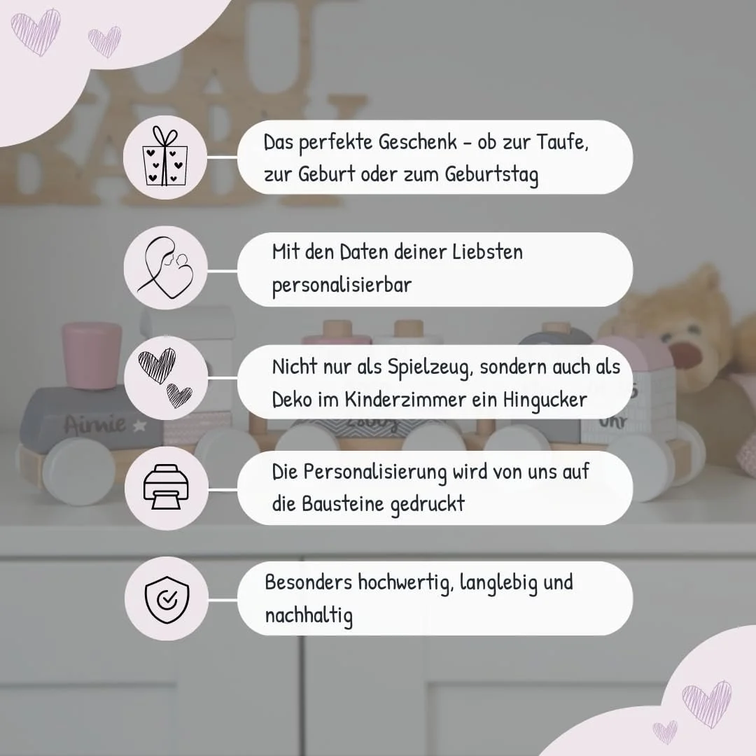 Дерев'яна залізниця KIDSLINO Рожева, фото №4 Дерев'яна залізниця KIDSLINO Рожева, фото №4