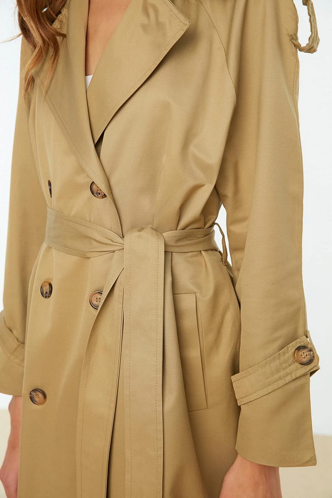Тренч TRENDYOL Жіночий Довгий Водовідштовхувальний, фото №5