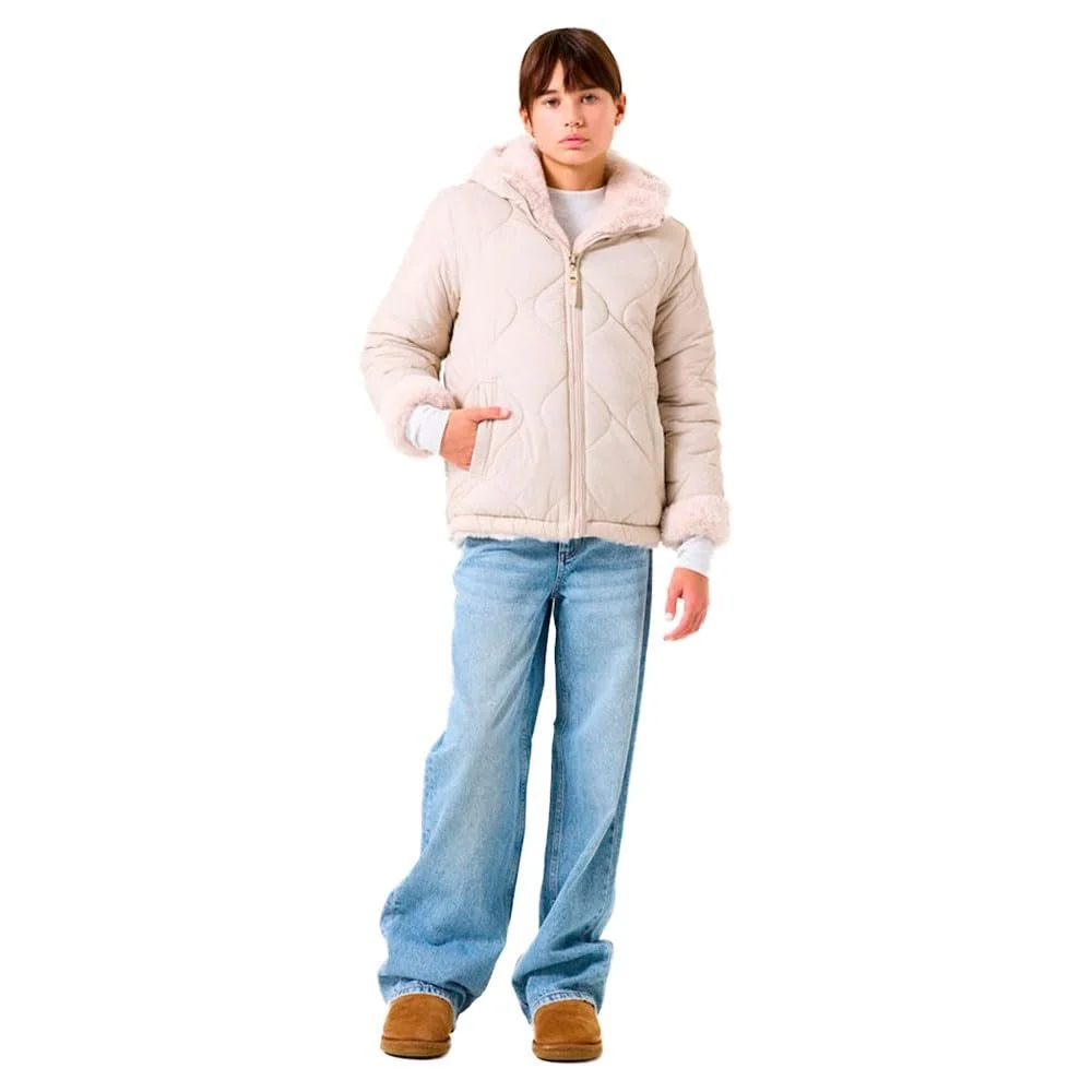 Зимняя куртка Garcia для девочек, двухсторонняя куртка с искусственным мехом, фото №1