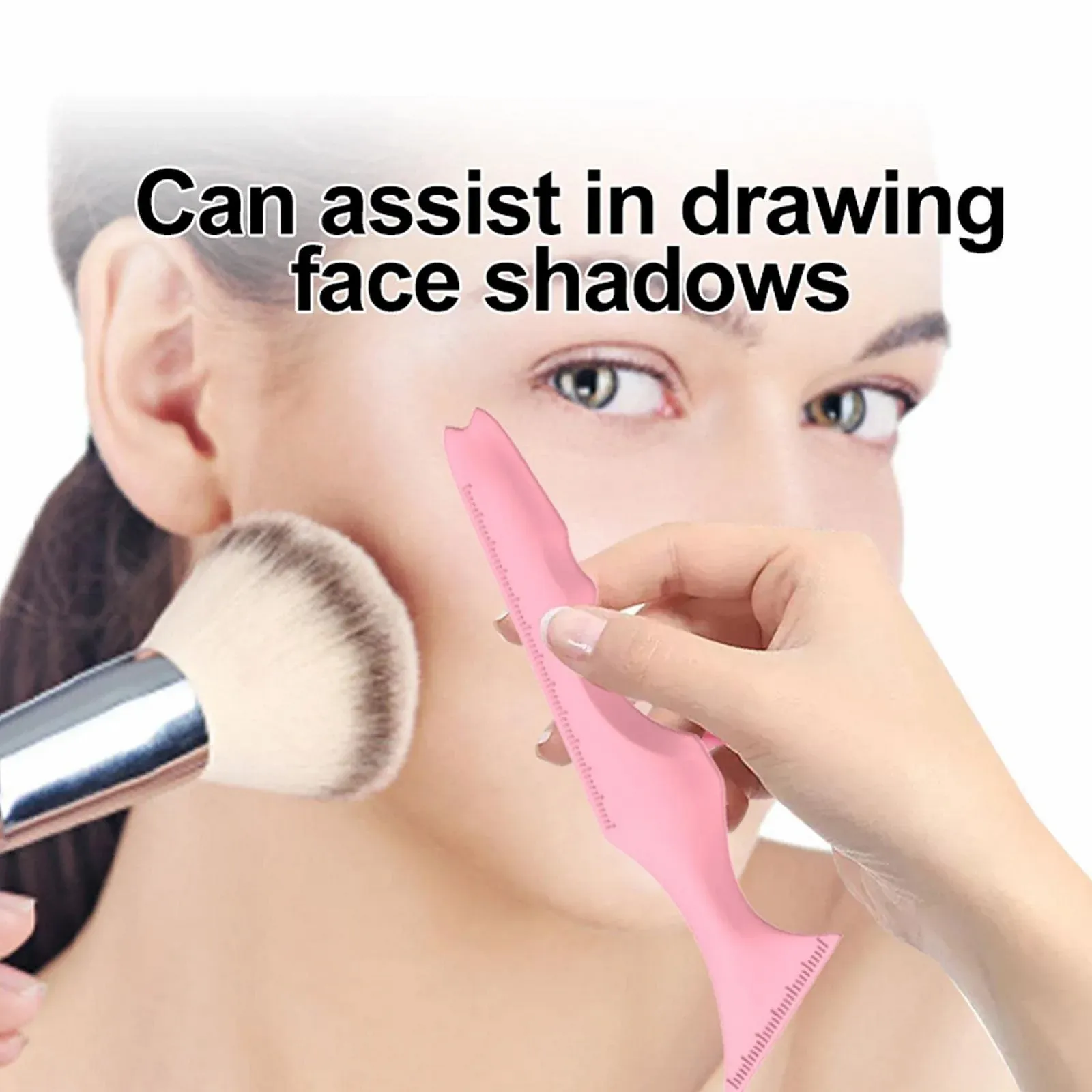 Інструмент для підводки очей Dous Silicone, багаторазовий трафарет, фото №2